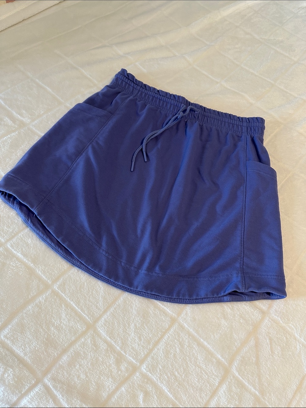 Athleta Elastic waist Skirt in Deep Periwinkle Blue Small